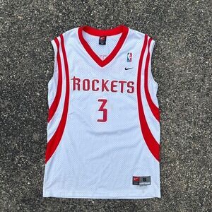 Vintage Steve Francis Houston Rockets NBA Team Nike Jersey white/red